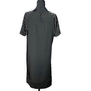 NECESSARY CLOTHING Black Shift Dress with spikes
